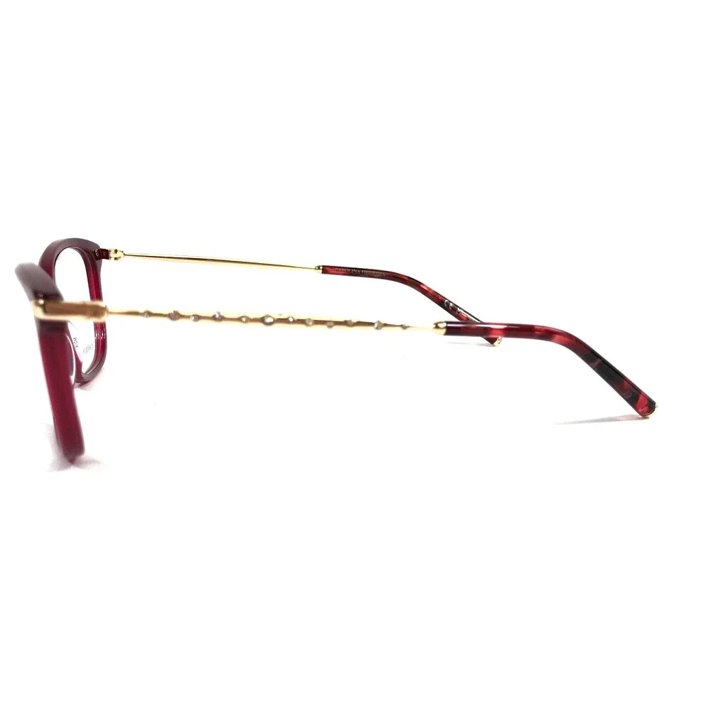 Carolina Herrera Eyeglasses Frames HER0195 6K3 Burgundy Gold Cat Eye 54-14-145